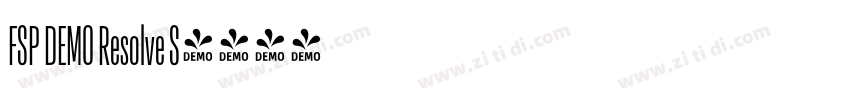 FSP DEMO Resolve S字体转换 FSP DEMO Resolve S字体转换